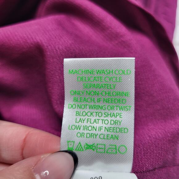 Lilly Pulitzer Bordeaux One Shoulder Mini Dress Amarena Cherry Jacquard Purple 6 - Picture 13 of 13